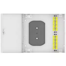 Кросс оптический настенный TopLAN КРН-Top-16ST/U-OM2-GY 16 ST адаптеров, многомодовый, укомплектованный