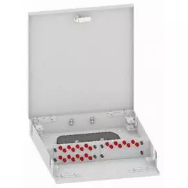 Кросс оптический настенный TopLAN КРН-Top-24FC/U-OS2-GY 24 FC/UPC адаптера, одномодовый, укомплектованный