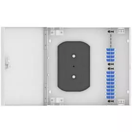 Кросс оптический настенный TopLAN КРН-Top-24LC/U-OS2-GY 24 LC/UPC адаптера, одномодовый, укомплектованный