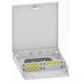 Кросс оптический настенный TopLAN КРН-Top-24ST/U-OM2-GY 24 ST адаптеров, многомодовый, укомплектованный