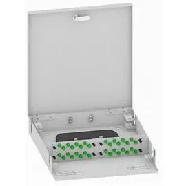 Кросс оптический настенный TopLAN КРН-Top-32FC/A-OS2-GY 32 FC/APC адаптеров, одномодовый, укомплектованный