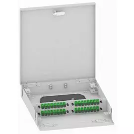 Кросс оптический настенный TopLAN КРН-Top-32SC/A-OS2-GY 32 SC/APC адаптеров, одномодовый, укомплектованный