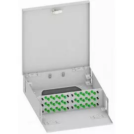 Кросс оптический настенный TopLAN КРН-Top-48FC/A-OS2-GY 48 FC/APC адаптеров, одномодовый, укомплектованный