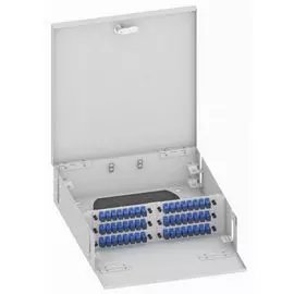 Кросс оптический настенный TopLAN КРН-Top-48SC/U-OS2-GY 48 SC/UPC адаптеров, одномодовый, укомплектованный