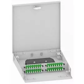 Кросс оптический настенный TopLAN КРН-Top-64LC/A-OS2-GY 64 LC/APC адаптера, одномодовый, укомплектованный