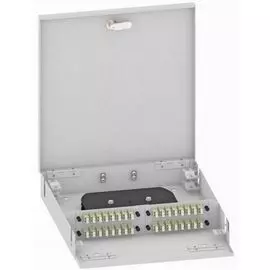 Кросс оптический настенный TopLAN КРН-Top-64LC/U-OM2-GY 64 LC адаптера, многомодовый, укомплектованный