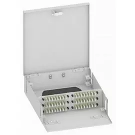 Кросс оптический настенный TopLAN КРН-Top-96LC/U-OM2-GY 96 LC адаптера, многомодовый, укомплектованный