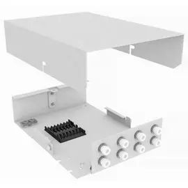 Кросс оптический настенный TopLAN КРНМ-Top-08FC/U-OM2-GY 8 FC адаптеров, многомодовый (50/125), укомплектованный