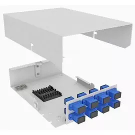 Кросс оптический настенный TopLAN КРНМ-Top-08SC/U-OS2-GY 8 SC/UPC адаптеров, одномодовый, укомплектованный
