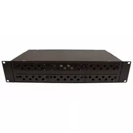 Кросс оптический стоечный 19" стационарный 2U TELCORD КСу-48-2U 48-LC/MM-d-96-LC/UPC-MM62,5-3-КУ-BK 48 адаптеров LC/MM, 96 пигтейлов LC/UPC MM (ОМ1 62