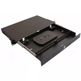 Кросс оптический стоечный 19" выдвижной 1U TELCORD КСв-16-1U 16-LC/MM-d-32-LC/UPC-MM50(OM3)-1-КУ-BK