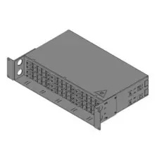 Кросс оптический стоечный ЦМО БОН-19-2-48-П-9005 19" с полкой (площадкой), 2U, до 48 портов, черный