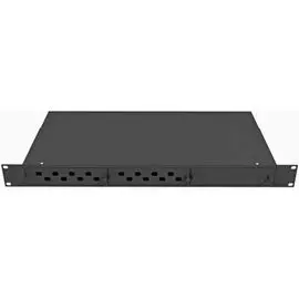 Кросс оптический стоечный TopLAN КРС-Top-1U-16FC/ST-BK 19", 16 FC/ST адаптеров, 1U, черный