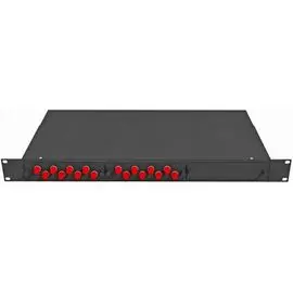 Кросс оптический стоечный TopLAN КРС-Top-1U-16FC/U-OS2-BK 19", 16 FC/UPC адаптеров, одномодовый, 1U, черный, укомплектованный