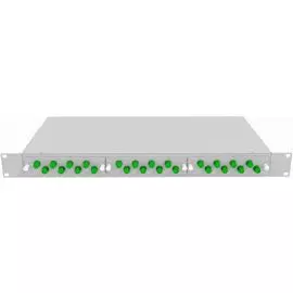 Кросс оптический стоечный TopLAN КРС-Top-1U-24FC/A-OS2-GY 19", 24 FC/APC адаптера, одномодовый, 1U, серый, укомплектованный