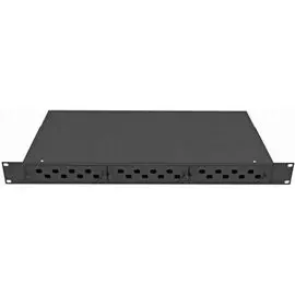 Кросс оптический стоечный TopLAN КРС-Top-1U-24FC/ST-BK 19", 24 FC/ST адаптера, 1U, черный