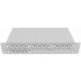 Кросс оптический стоечный TopLAN КРС-Top-2U-32FC/U-OM2-GY 19", 32 FC/UPC адаптеров, многомодовый (50/125), 2U, серый, укомплектованный