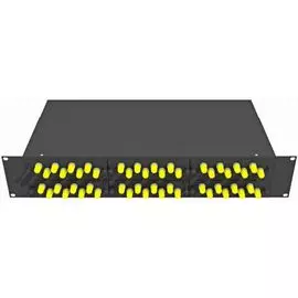 Кросс оптический стоечный TopLAN КРС-Top-2U-48ST/U-OM2-BK 19", 48 ST/UPC адаптеров, многомодовый (50/125), 2U, черный, укомплектованный