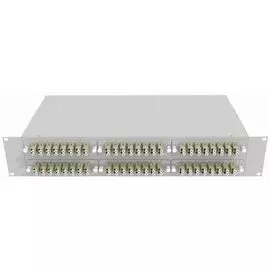 Кросс оптический стоечный TopLAN КРС-Top-2U-96LC/U-OM2-GY 19", 96 LC/UPC адаптеров, многомодовый (50/125), 2U, серый, укомплектованный
