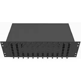 Кросс оптический стоечный TopLAN КРС-Top-3U-96SC/DLC-BK 19", 96 SC/DLC адаптеров, 3U, черный