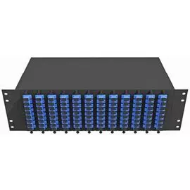 Кросс оптический стоечный TopLAN КРС-Top-3U-96SC/U-OS2-BK 19", 96 SC/UPC адаптеров, одномодовый, 3U, черный, укомплектованный