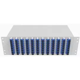 Кросс оптический стоечный TopLAN КРС-Top-3U-96SC/U-OS2-GY 19", 96 SC/UPC адаптеров, одномодовый, 3U, серый, укомплектованный
