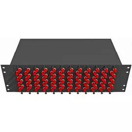 Кросс оптический стоечный TopLAN КРС-Top-3U-96ST/U-OS2-BK 19", 96 ST/UPC адаптеров, одномодовый , 3U, черный, укомплектованный