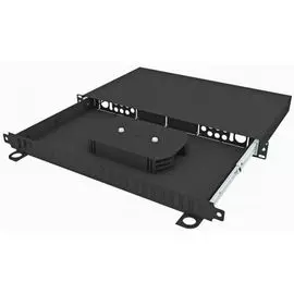 Кросс оптический стоечный TopLAN КРСв-Top-1U-16DSC/QLC-BK выдвижной 19", 16 DSC/QLC адаптера, 1U, черный