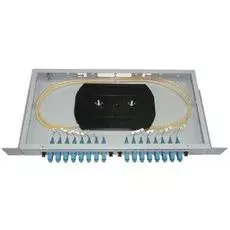 Кросс оптический стоечный Vimcom СКРУ-1U19-A16-SC AD-SC-SM+PT-SM-SC-1 1U 19" 16 портов SC SM(9/125) , (пигтейлы + проходные адаптеры)