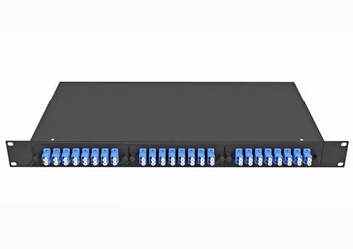 Кросс оптический стоечный Vimcom СКРУ-1U19-A48-LC (24AD-SM-DLC(SCfp)+48PT-SM-LC-1) 1U 19" 48 портов LC SM(9/125) , полная комплектация