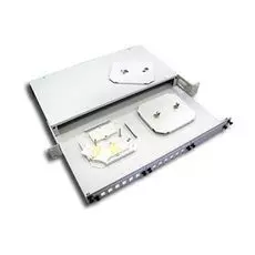 Кросс оптический стоечный Vimcom СКРУ-1U19-B8/16-FC/ST AD-FCD-SM+PT-SM-FC-1 1U 19" 8 портов (расширение до 16) FC SM(9/125), с заглушкой, со столом (п