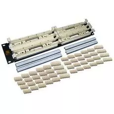 Кросс-панель Lanmaster LAN-RS110-200FT 110 типа, 200 пар, 19", 2U, с модулями