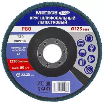 Круг шлифовальный МЕГЕОН 61009 лепестковый