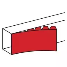 Крышка Legrand 010521 - DLP - частичная, для кабель-канала 195x65 мм, ширина 65 мм, длина 2 м, белая