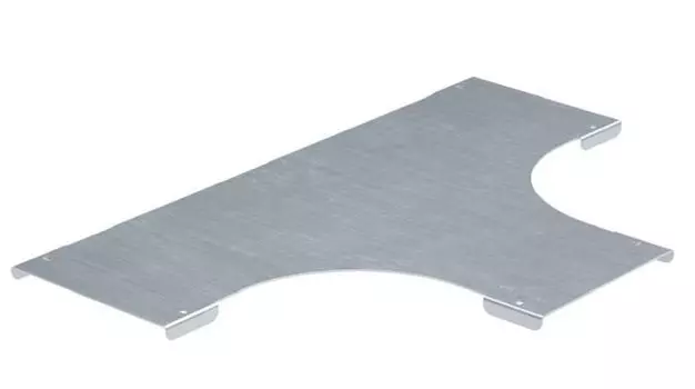 Крышка на ответвитель Т-образ. DKC SKTM100KHDZ осн. 100 мм, сталь 1,5 мм, горячеоцинкованная, в комплекте с крепежными элементами, "S5 Combitech"