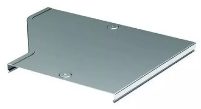 Крышка на переходник левосторонний DKC 38168K осн. 300/100 мм, длина 350 мм, толщ. 0,8 мм, сталь, оцинкованная по методу Сендзимира, в комплекте с мет