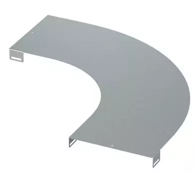 Крышка на угол гориз. 90° DKC LK0053K осн.500, R=300мм, сталь, оцинкованная по методу Сендзимира, в комплекте с метизами и пластинами PTCE, "L5 Combi