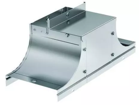 Крышка - ответвитель, вверх, боковой DKC 37332KHDZ TSS, (ШхВ) 100х100 мм, сталь, горячеоцинкованная,