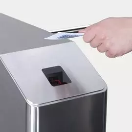 Крышка PERCo PERCo-C-10Q боковая турникета PERCo-TTD-10A с окном из прозрачного тонированного стекла для установки встроенного считывателя штрихкода