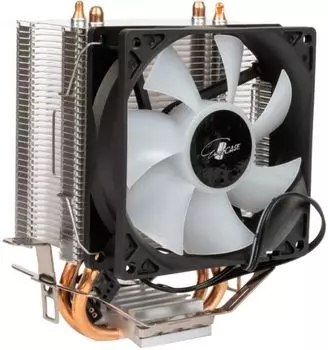 Кулер Eurocase 2P90 ARGB LGA115X/1366/1200/2011/2066/1700/AM3/AM4 (2*90mm fan, 1800rpm, 28CFM, 26.5dBA, 3-pin) with retail box