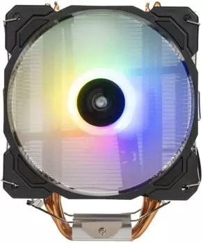Кулер Eurocase SC500 FRGB LGA1700/115X/1366/1200/FM2/FM1/AM4/AM3/AM2+/AM2 (120mm fan, 800-1800rpm, 66.3CFM, 30.5dBA, 3-pin) with retail box