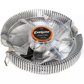 Кулер Exegate EE90-PWM EX286150RUS LGA775/1150/1151/1155/1156/1200/AM2/AM2+/AM3/AM3+/AM4/FM1/FM2/754/939/940 (Al, fan 90mm, PWM, 800-2400rpm, 4pin, 11