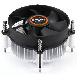 Кулер Exegate EK-11508 EX286138RUS LGA775/1150/1151/1155/1156 (Al, 90mm fan, 2200rpm, 48CFM, 22dBA, 4 pin, TDP 75W) Retail color box