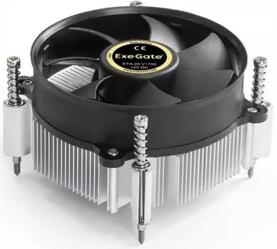 Кулер Exegate ETA-20.V1700 EX292654RUS LGA1150/1151/1155/1156/1200/1700 (Al, fan 95mm, 2200rpm, 3pin, 22dBA,TDP 100W) color box