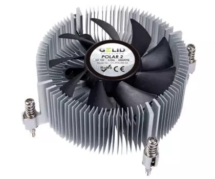 Кулер GELID Polar 3 LGA115x/1200/1700/1851 (75mm, 1400-2800rpm, 29.6CFM, 29dBa, 4-pin PWM, TDP 80W)