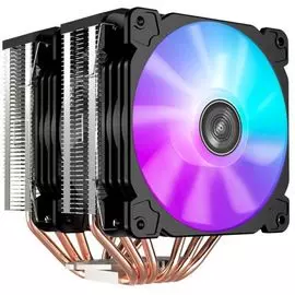 Кулер JONSBO CR-2100 LGA1366/115X/775/AM4/AM3/3+/AM2/+/FM2/+/FM1(TDP 200W, PWM, 2 х 120mm Dynamic Multi-Color LED Fan, 6 тепловых трубок, 4-pin) Retai
