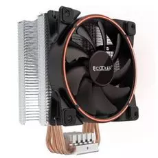 Кулер PCCooler GI-X4R V2 S775/115X/20XX/AM2/AM3/AM4 (24 шт/кор, TDP 145W, 120mm PWM SilentPro Red LED FAN, 4 тепловые трубки 6мм, 1000-1800RPM, 26.5dB