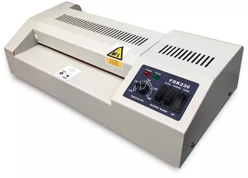 Ламинатор ГЕЛЕОС FGK-230 А4, 2х250 (пленка 60-250мкм), 600 мм/мин, 4 вала, реверс, металл. корпус, мах толщина 2мм