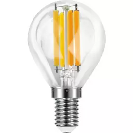 Лампа филаментная Camelion LED12-G45-FL/830/E14 12Вт/100Вт, E14, 207-244В, 3000К, 1105лм, шар (13712