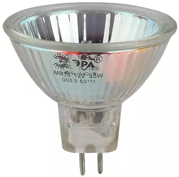 Лампа галогенная ЭРА C0027355 GU5.3-MR16-35W-12V-CL (софит, 35Вт, нейтр, GU5.3)